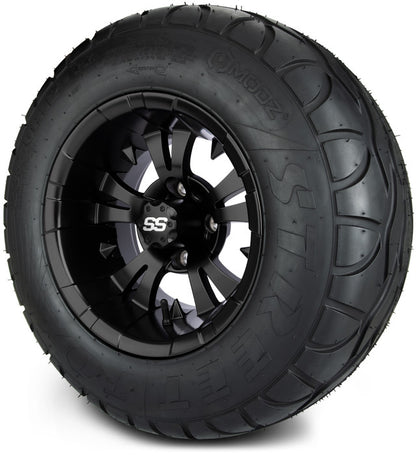 12" MODZ Vampire Matte Black - Tire and Wheel Combo
