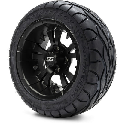 12" MODZ Vampire Matte Black - Tire and Wheel Combo