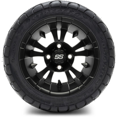 12" MODZ Vampire Matte Black - Tire and Wheel Combo