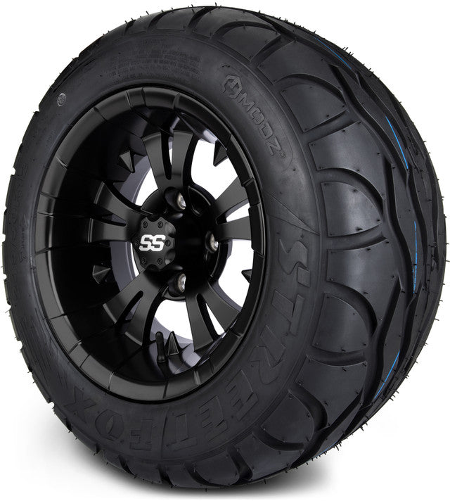 12" MODZ Vampire Matte Black - Tire and Wheel Combo