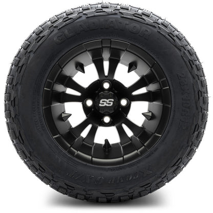12" MODZ Vampire Matte Black - Tire and Wheel Combo
