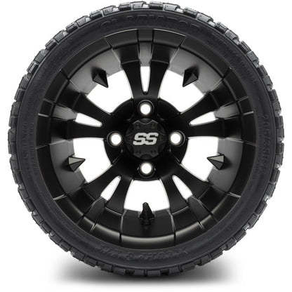 12" MODZ Vampire Matte Black - Tire and Wheel Combo