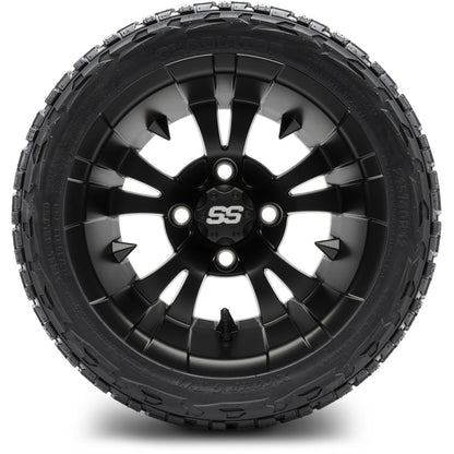 12" MODZ Vampire Matte Black - Tire and Wheel Combo