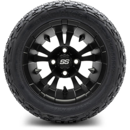 12" MODZ Vampire Matte Black - Tire and Wheel Combo
