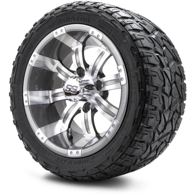 12" MODZ Tempest Gunmetal - Tire and Wheel Combo