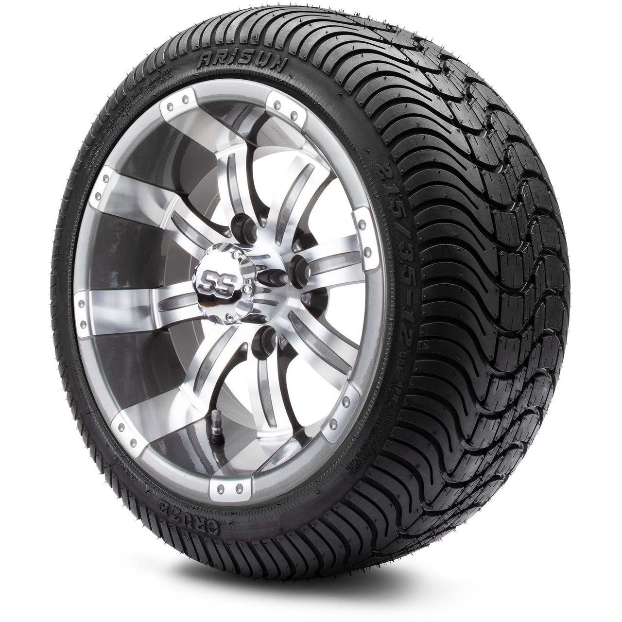 12" MODZ Tempest Gunmetal - Tire and Wheel Combo