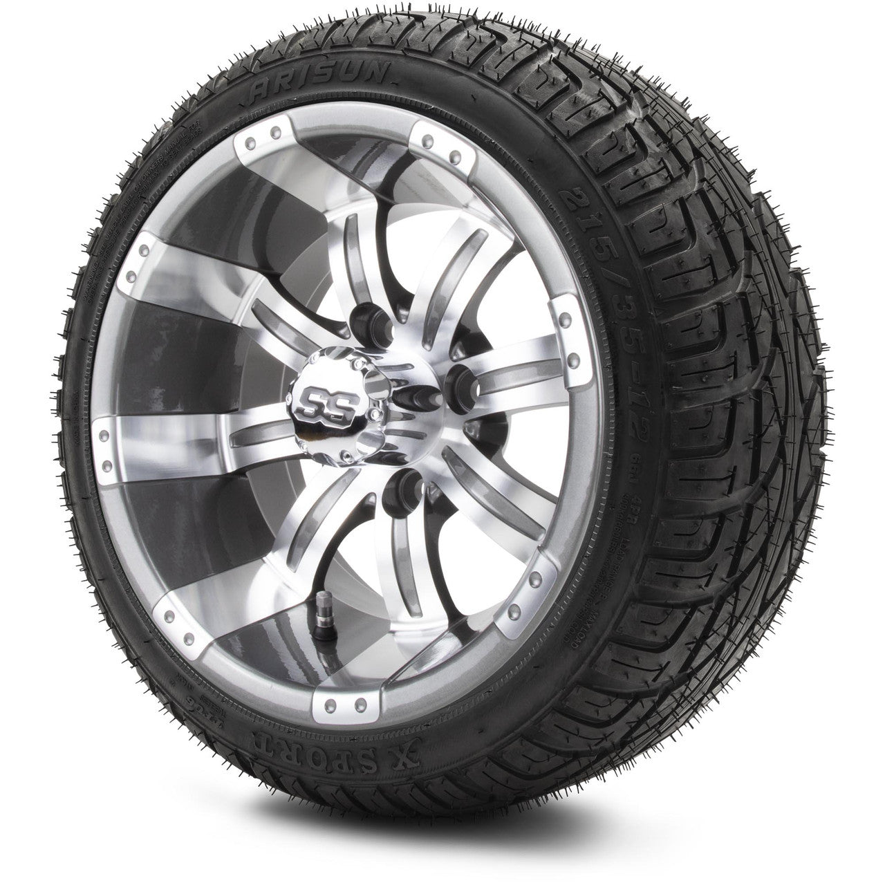 12" MODZ Tempest Gunmetal - Tire and Wheel Combo