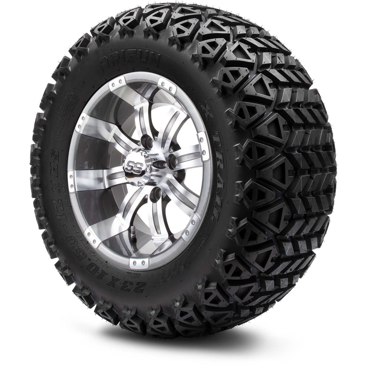 12" MODZ Tempest Gunmetal - Tire and Wheel Combo
