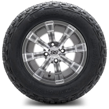 12" MODZ Tempest Gunmetal - Tire and Wheel Combo