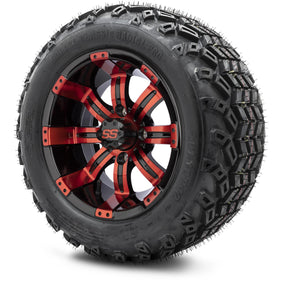 12" MODZ Tempest Red & Black - Tire and Wheel Combo