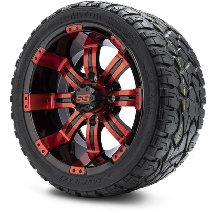 12" MODZ Tempest Red & Black - Tire and Wheel Combo