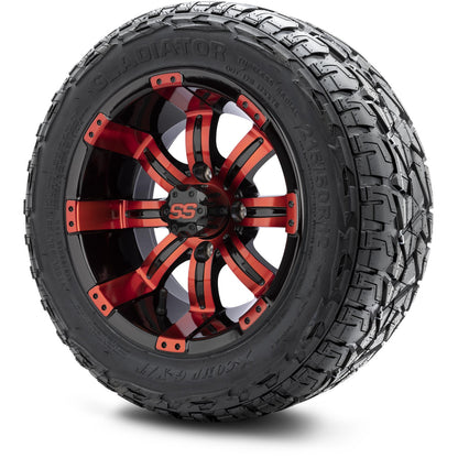 12" MODZ Tempest Red & Black - Tire and Wheel Combo