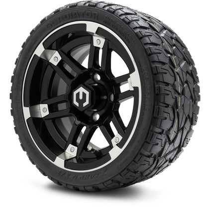 12" MODZ Aftershock Machined Black - Tire and Wheel Combo