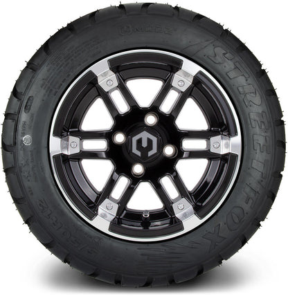 12" MODZ Aftershock Machined Black - Tire and Wheel Combo