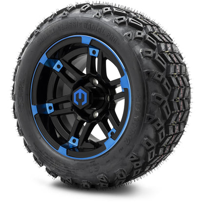12" MODZ Aftershock Blue & Black - Tire and Wheel Combo