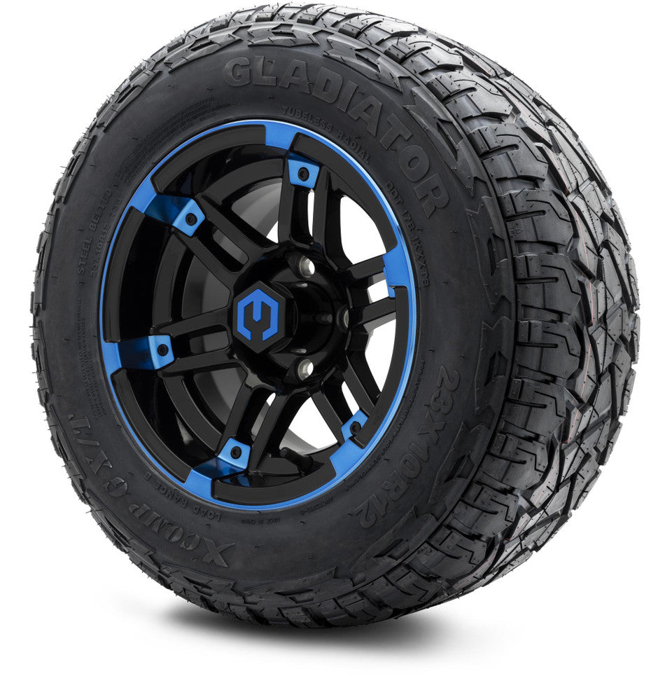 12" MODZ Aftershock Blue & Black - Tire and Wheel Combo
