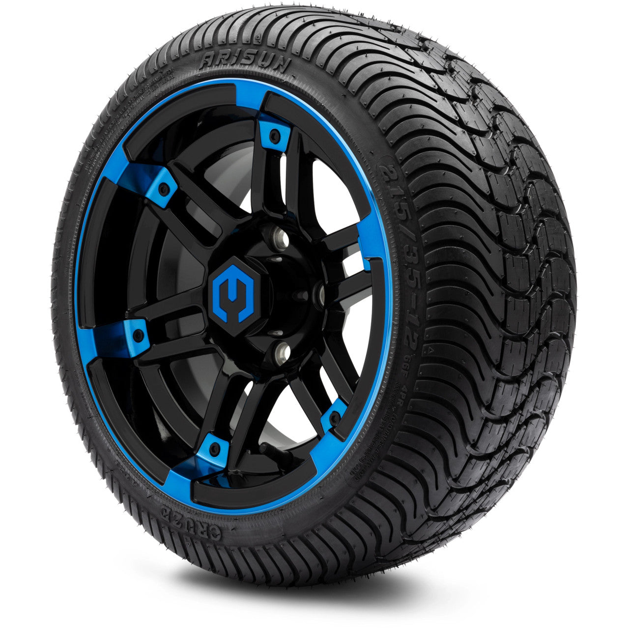 12" MODZ Aftershock Blue & Black - Tire and Wheel Combo