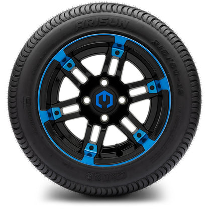 12" MODZ Aftershock Blue & Black - Tire and Wheel Combo