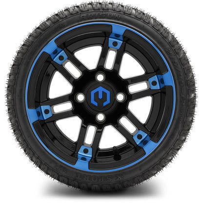 12" MODZ Aftershock Blue & Black - Tire and Wheel Combo