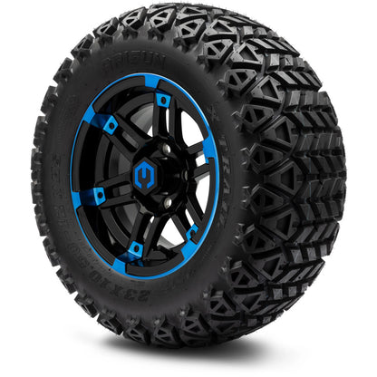 12" MODZ Aftershock Blue & Black - Tire and Wheel Combo