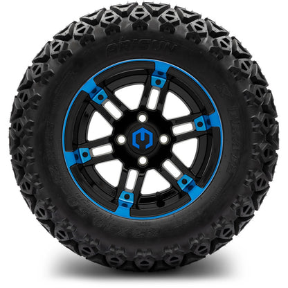 12" MODZ Aftershock Blue & Black - Tire and Wheel Combo
