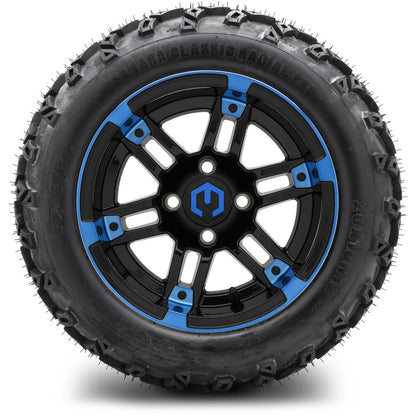 12" MODZ Aftershock Blue & Black - Tire and Wheel Combo