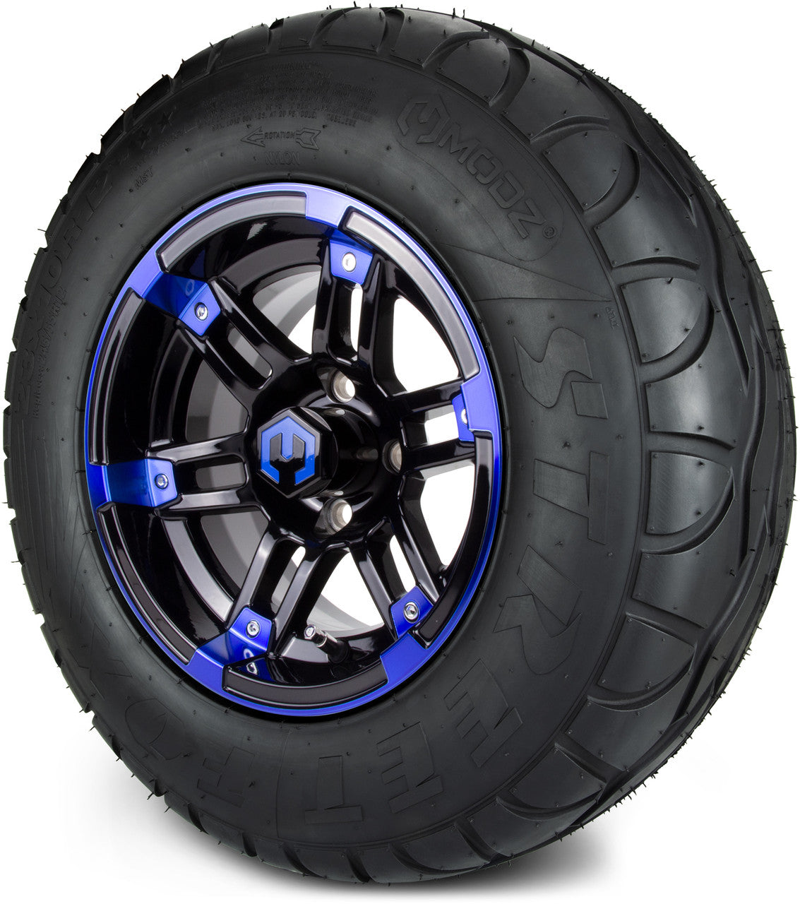 12" MODZ Aftershock Blue & Black - Tire and Wheel Combo