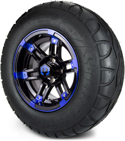 12" MODZ Aftershock Blue & Black - Tire and Wheel Combo