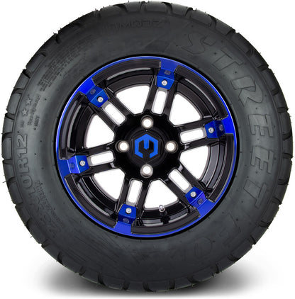 12" MODZ Aftershock Blue & Black - Tire and Wheel Combo