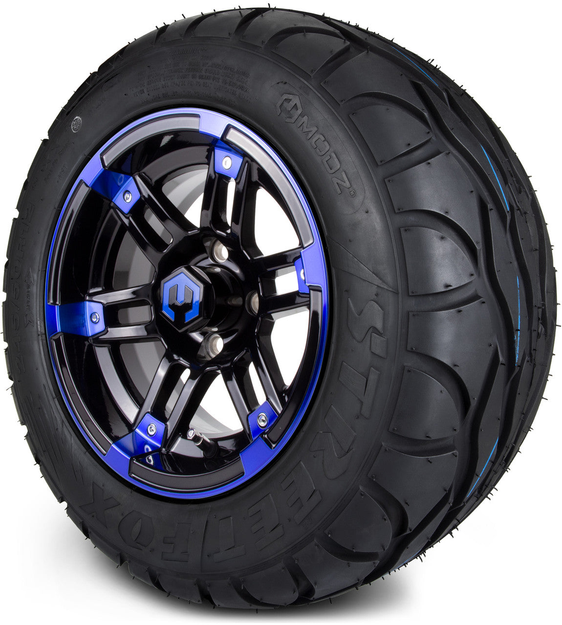 12" MODZ Aftershock Blue & Black - Tire and Wheel Combo