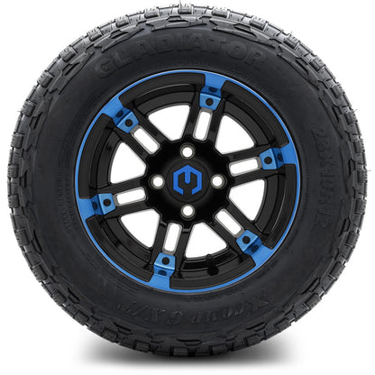 12" MODZ Aftershock Blue & Black - Tire and Wheel Combo