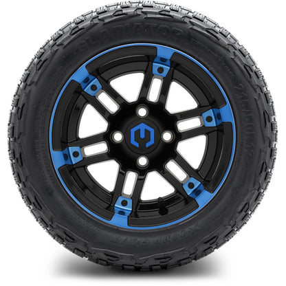 12" MODZ Aftershock Blue & Black - Tire and Wheel Combo