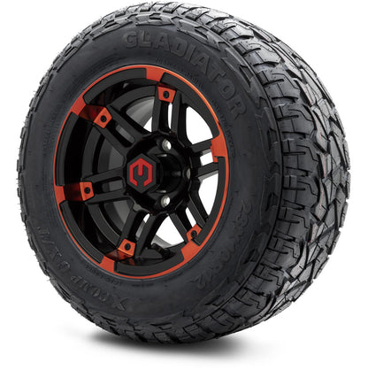 12" MODZ Aftershock Red & Black - Tire and Wheel Combo