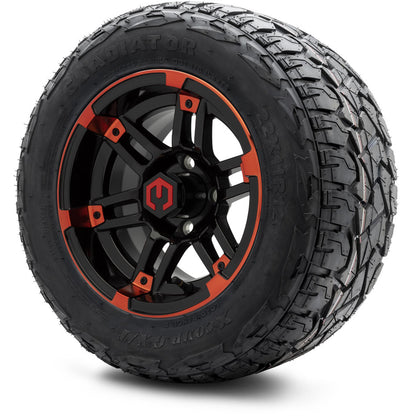 12" MODZ Aftershock Red & Black - Tire and Wheel Combo