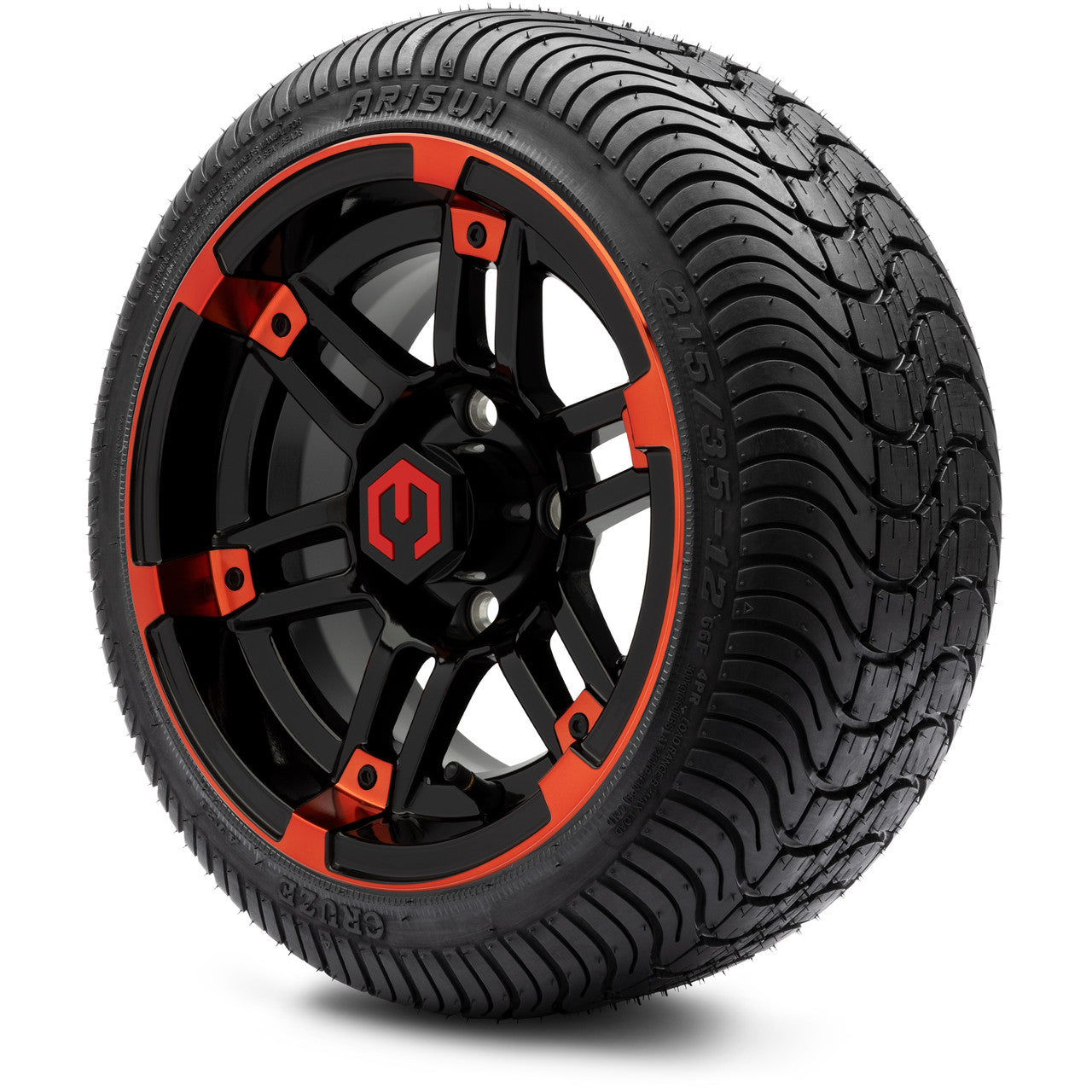 12" MODZ Aftershock Red & Black - Tire and Wheel Combo