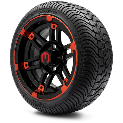 12" MODZ Aftershock Red & Black - Tire and Wheel Combo