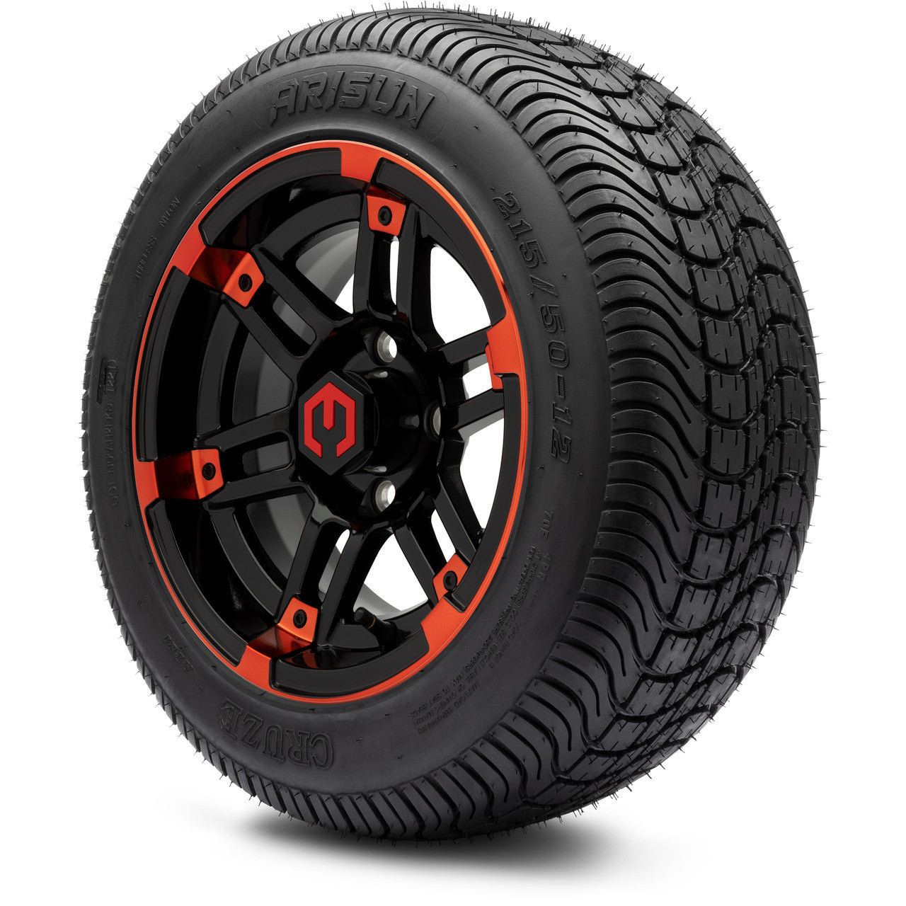 12" MODZ Aftershock Red & Black - Tire and Wheel Combo