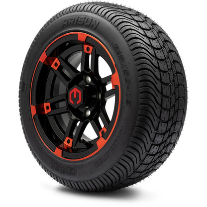 12" MODZ Aftershock Red & Black - Tire and Wheel Combo