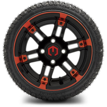 12" MODZ Aftershock Red & Black - Tire and Wheel Combo