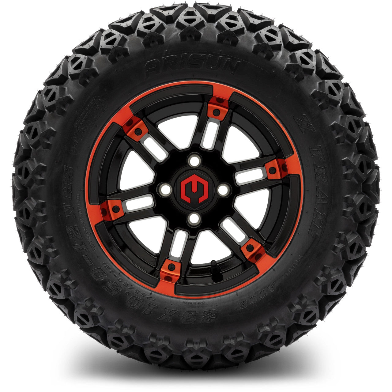12" MODZ Aftershock Red & Black - Tire and Wheel Combo