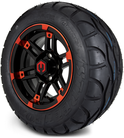 12" MODZ Aftershock Red & Black - Tire and Wheel Combo