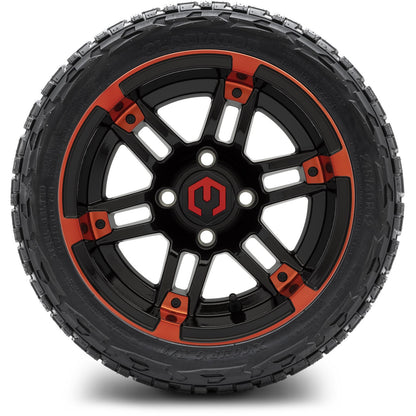 12" MODZ Aftershock Red & Black - Tire and Wheel Combo