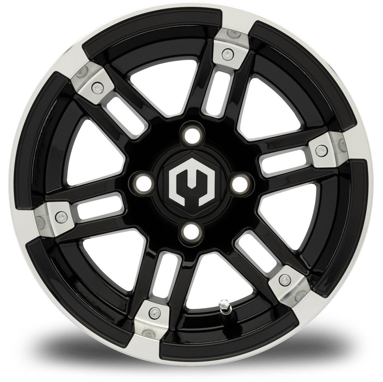 12" MODZ Aftershock Machined Black - Tire and Wheel Combo
