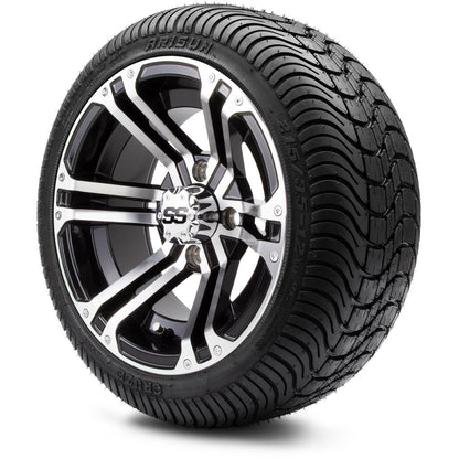 12" MODZ Enforcer Machined Black - Tire and Wheel Combo