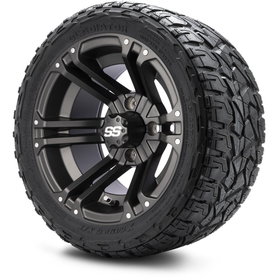 12" MODZ Enforcer Matte Black - Tire and Wheel Combo