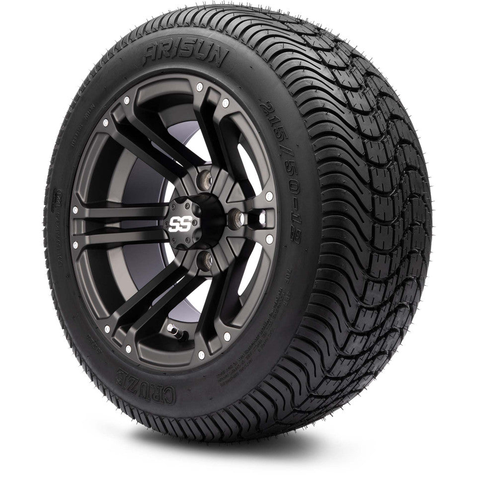12" MODZ Enforcer Matte Black - Tire and Wheel Combo