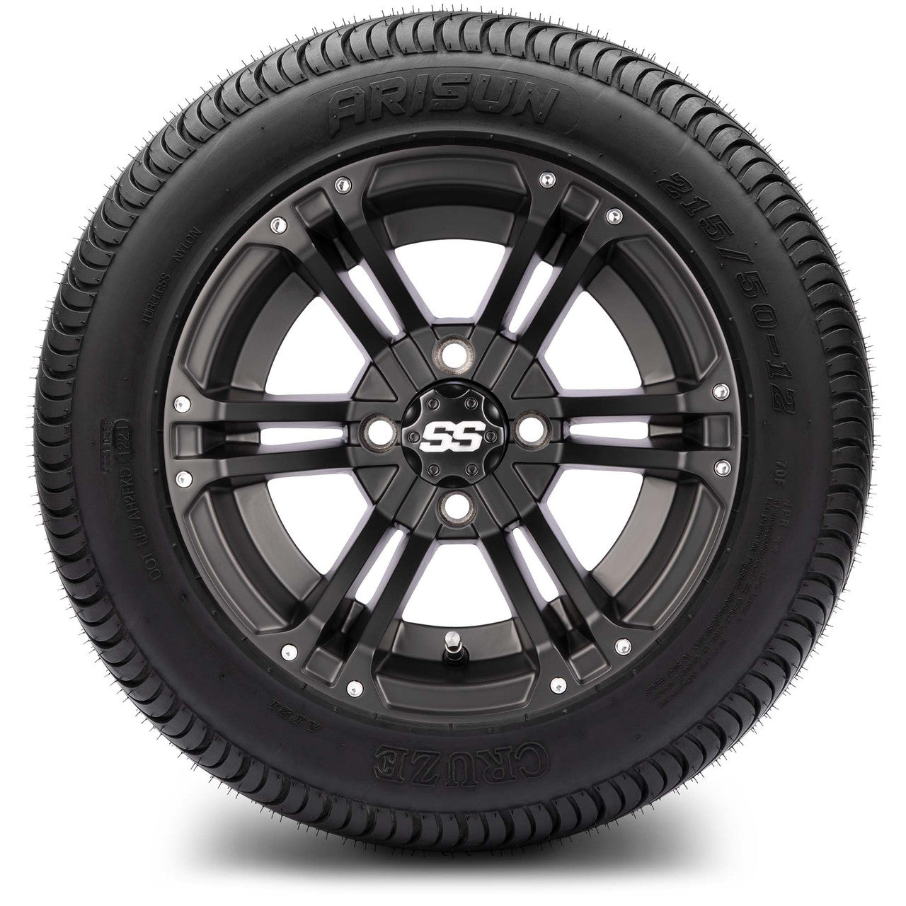12" MODZ Enforcer Matte Black - Tire and Wheel Combo