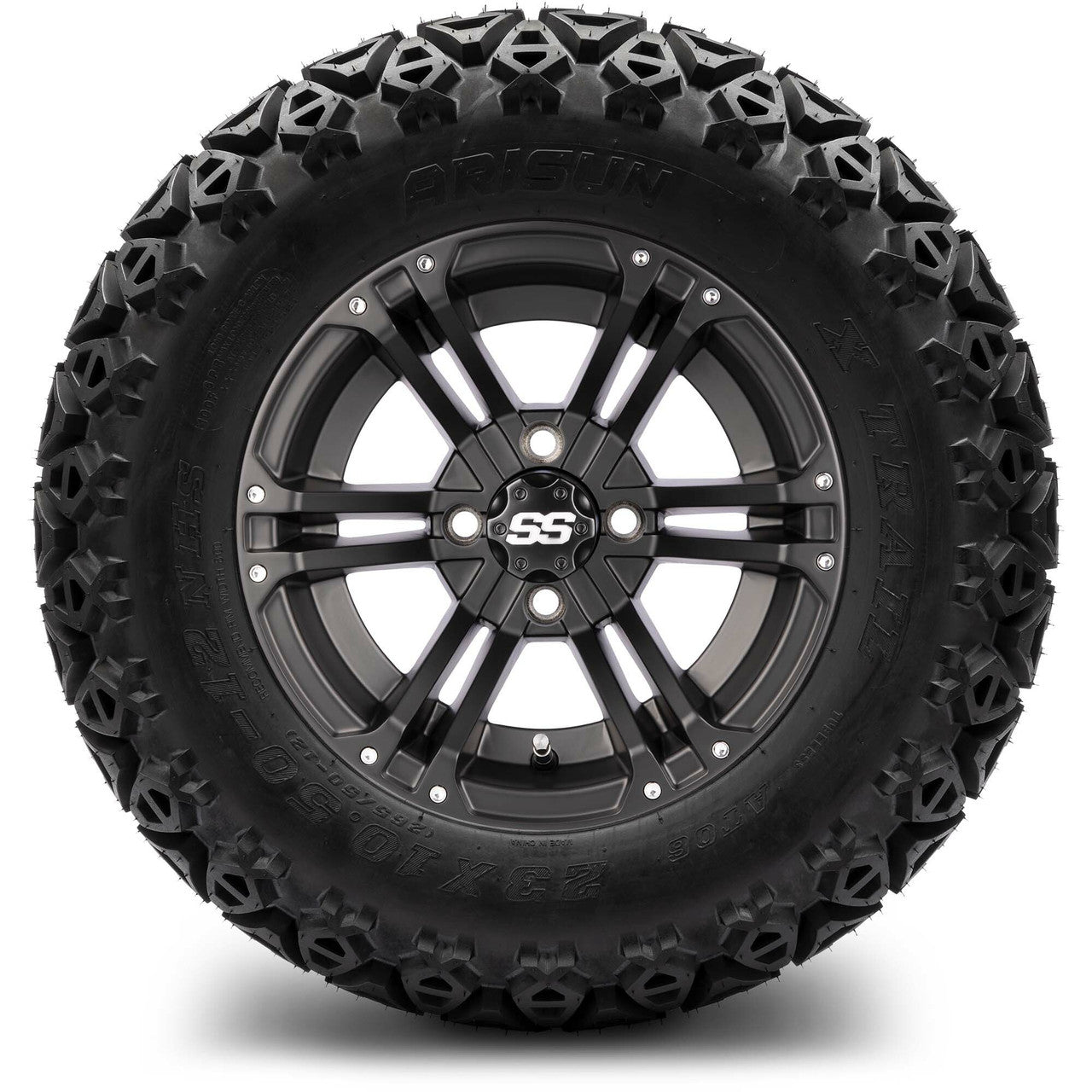 12" MODZ Enforcer Matte Black - Tire and Wheel Combo