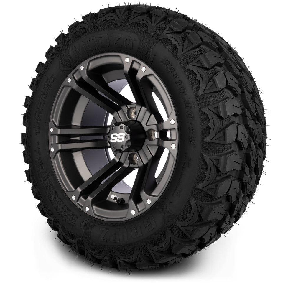 12" MODZ Enforcer Matte Black - Tire and Wheel Combo