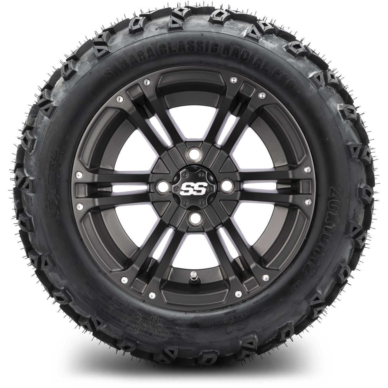 12" MODZ Enforcer Matte Black - Tire and Wheel Combo